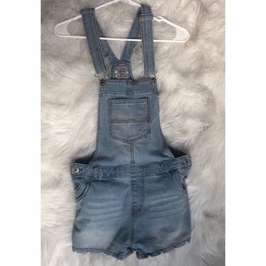 Denim Shorts Overalls